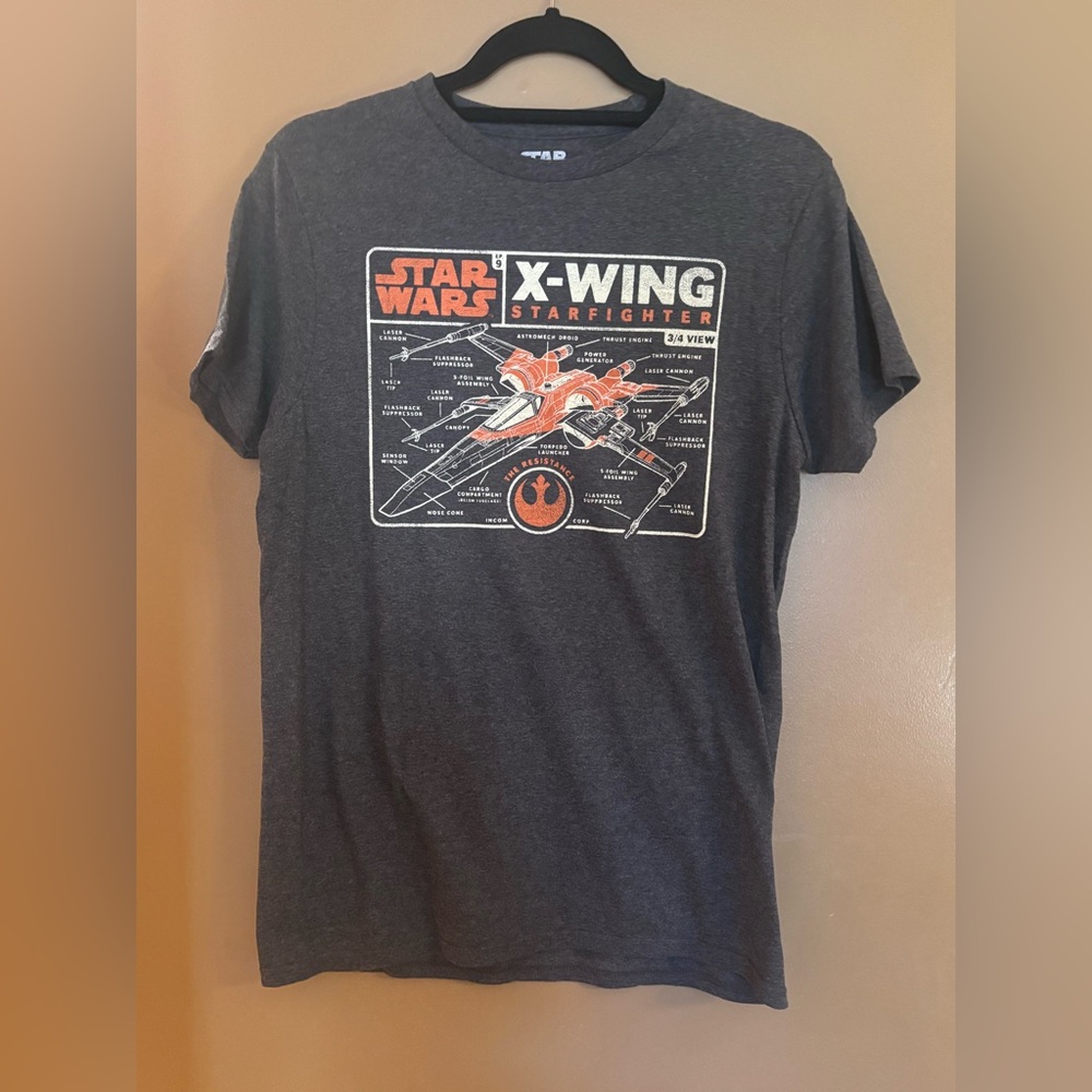 Star Wars: The Rise of Skywalker Starfighter Schematic T-Shirt Small